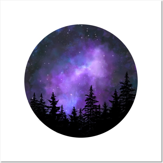 Purple galaxy Wall Art by RosanneCreates